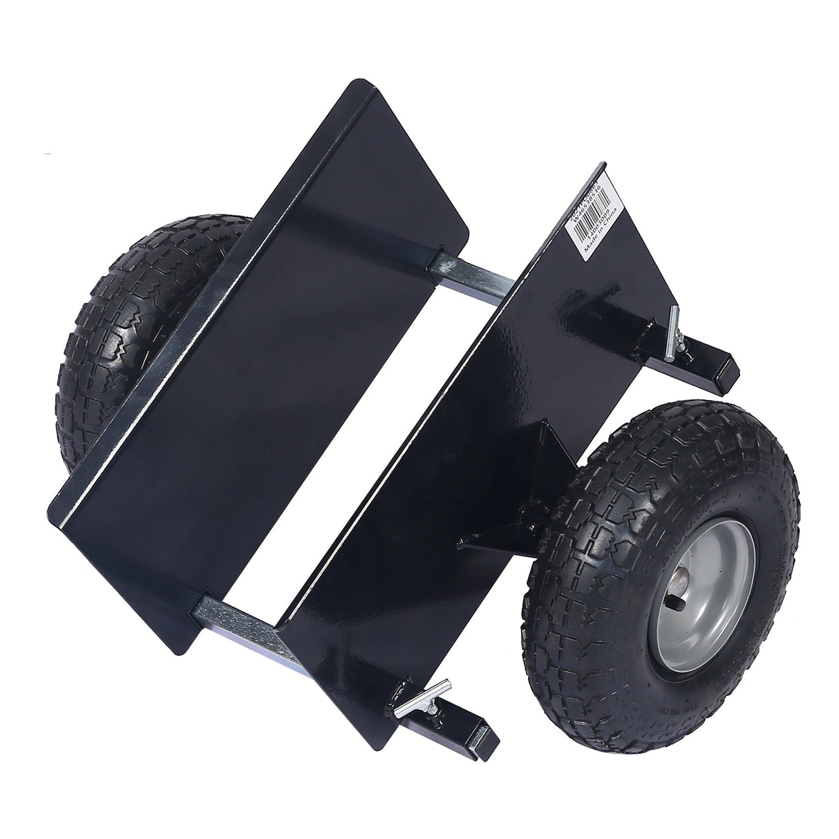 600lb Panel Dolly 10in. Pneumatic Wheels Black - Fab Heavy Parts