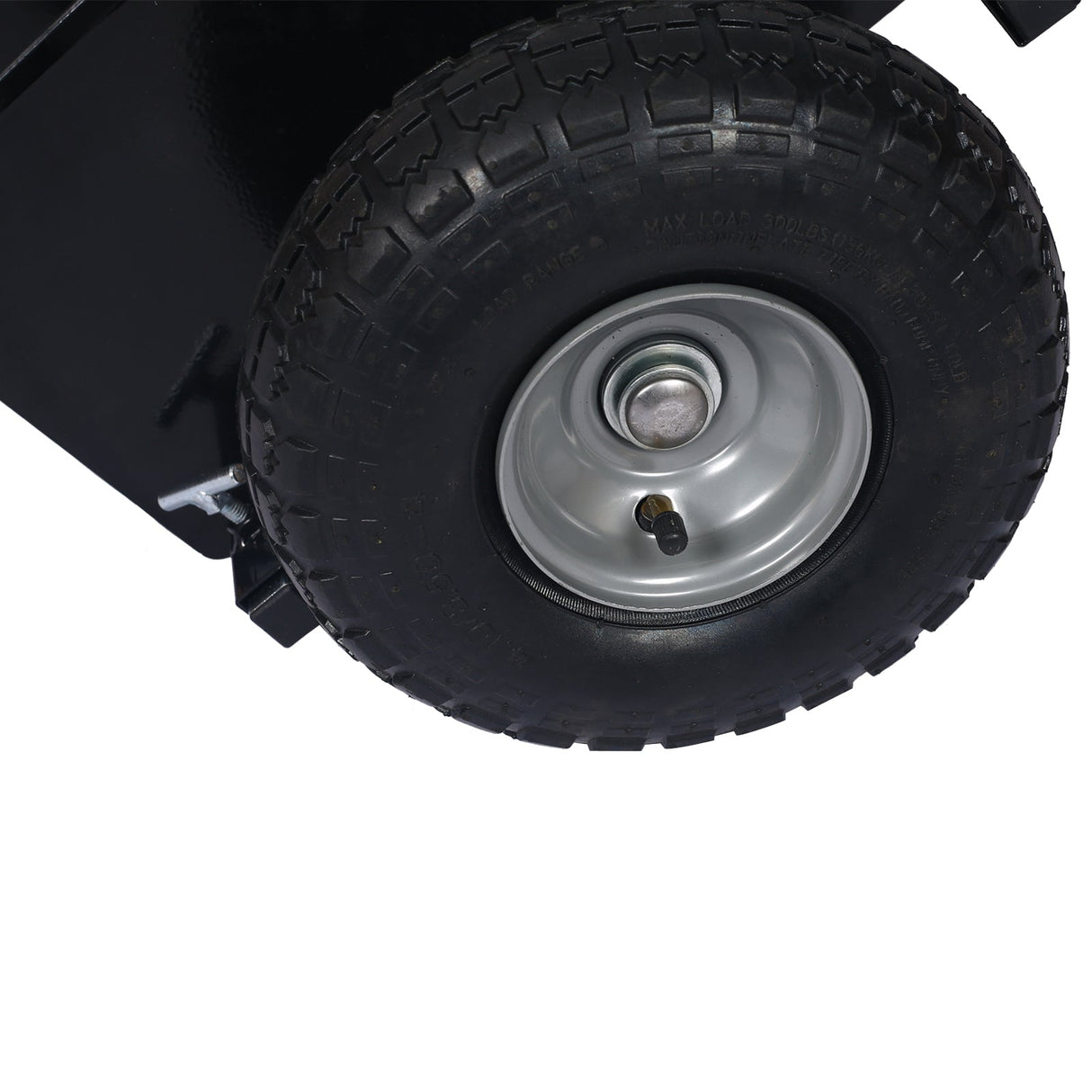 600lb Panel Dolly 10in. Pneumatic Wheels Black - Fab Heavy Parts