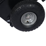 600lb Panel Dolly 10in. Pneumatic Wheels Black - Fab Heavy Parts
