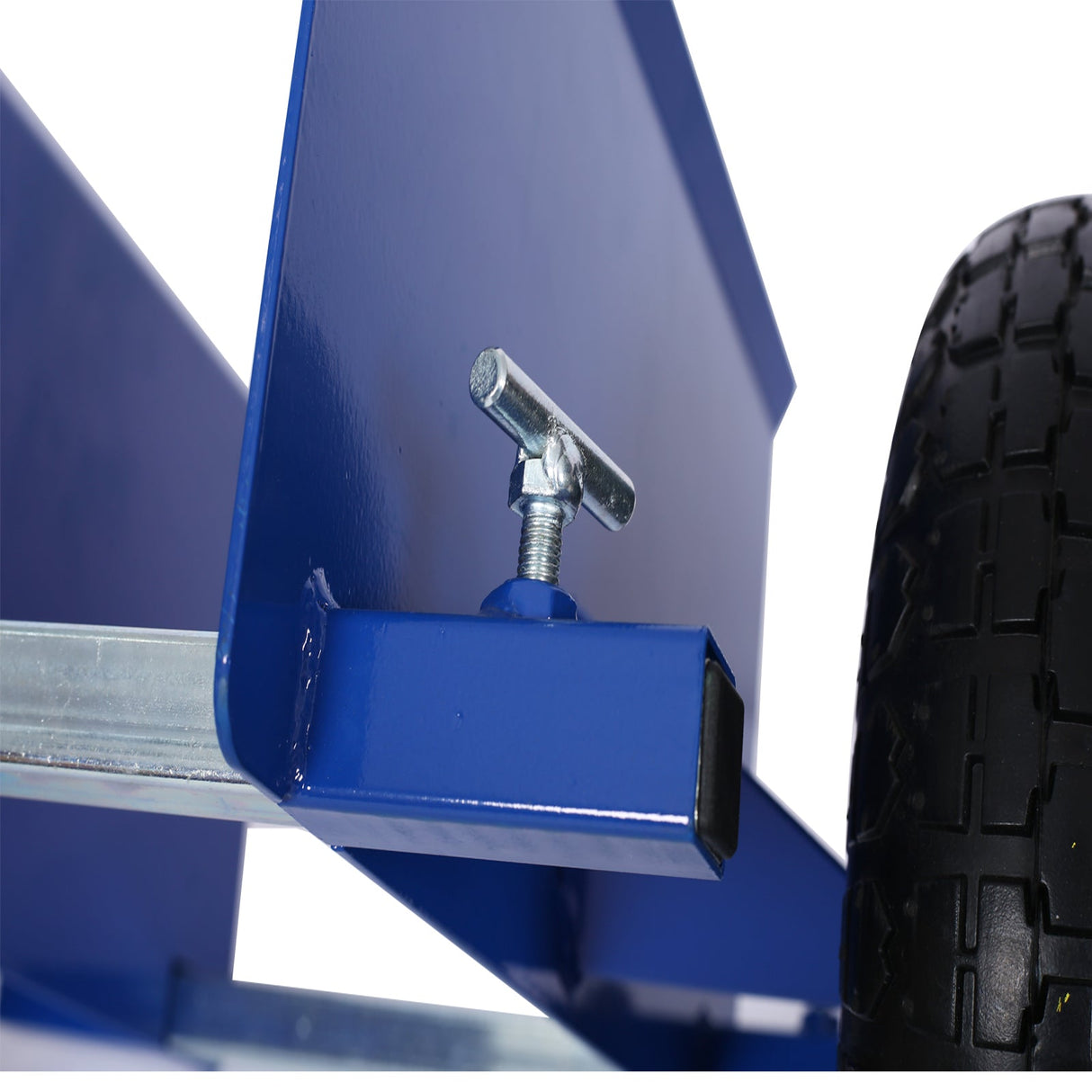 600lb Panel Dolly 10in Pneumatic Wheels Blue - Fab Heavy Parts