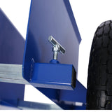 600lb Panel Dolly 10in Pneumatic Wheels Blue - Fab Heavy Parts