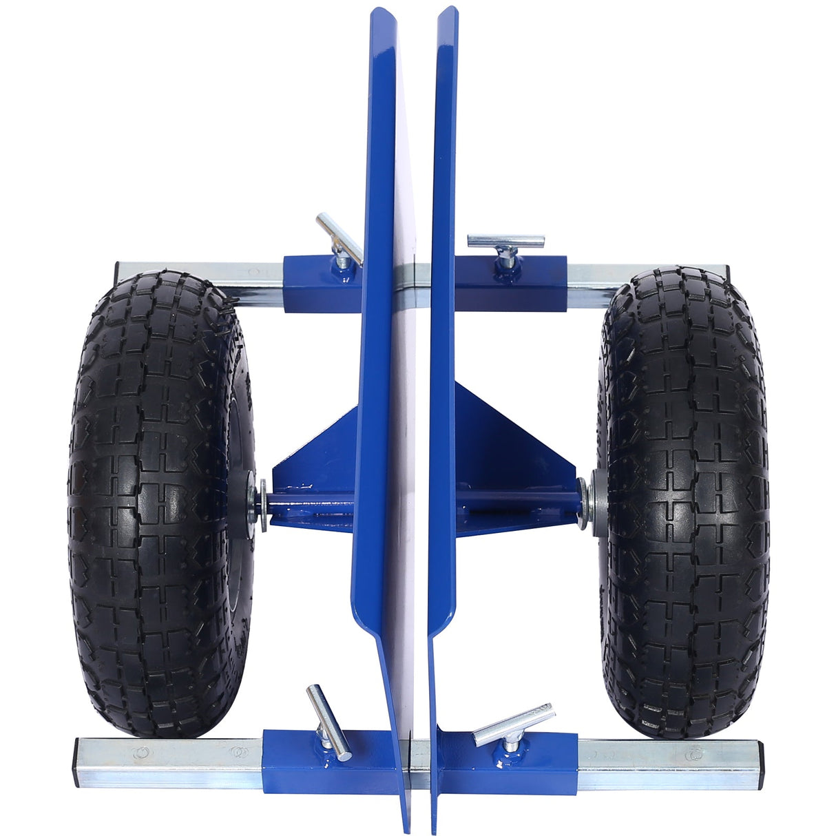 600lb Panel Dolly 10in Pneumatic Wheels Blue - Fab Heavy Parts