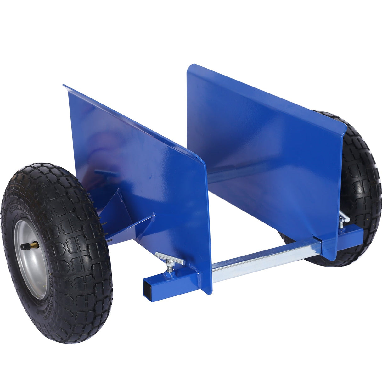 600lb Panel Dolly 10in Pneumatic Wheels Blue - Fab Heavy Parts