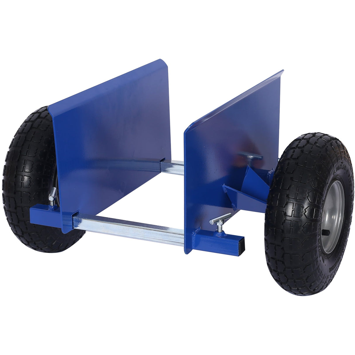 600lb Panel Dolly 10in Pneumatic Wheels Blue - Fab Heavy Parts
