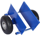 600lb Panel Dolly 10in Pneumatic Wheels Blue - Fab Heavy Parts