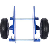 600lb Panel Dolly 10in Pneumatic Wheels Blue - Fab Heavy Parts
