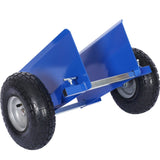 600lb Panel Dolly 10in Pneumatic Wheels Blue - Fab Heavy Parts