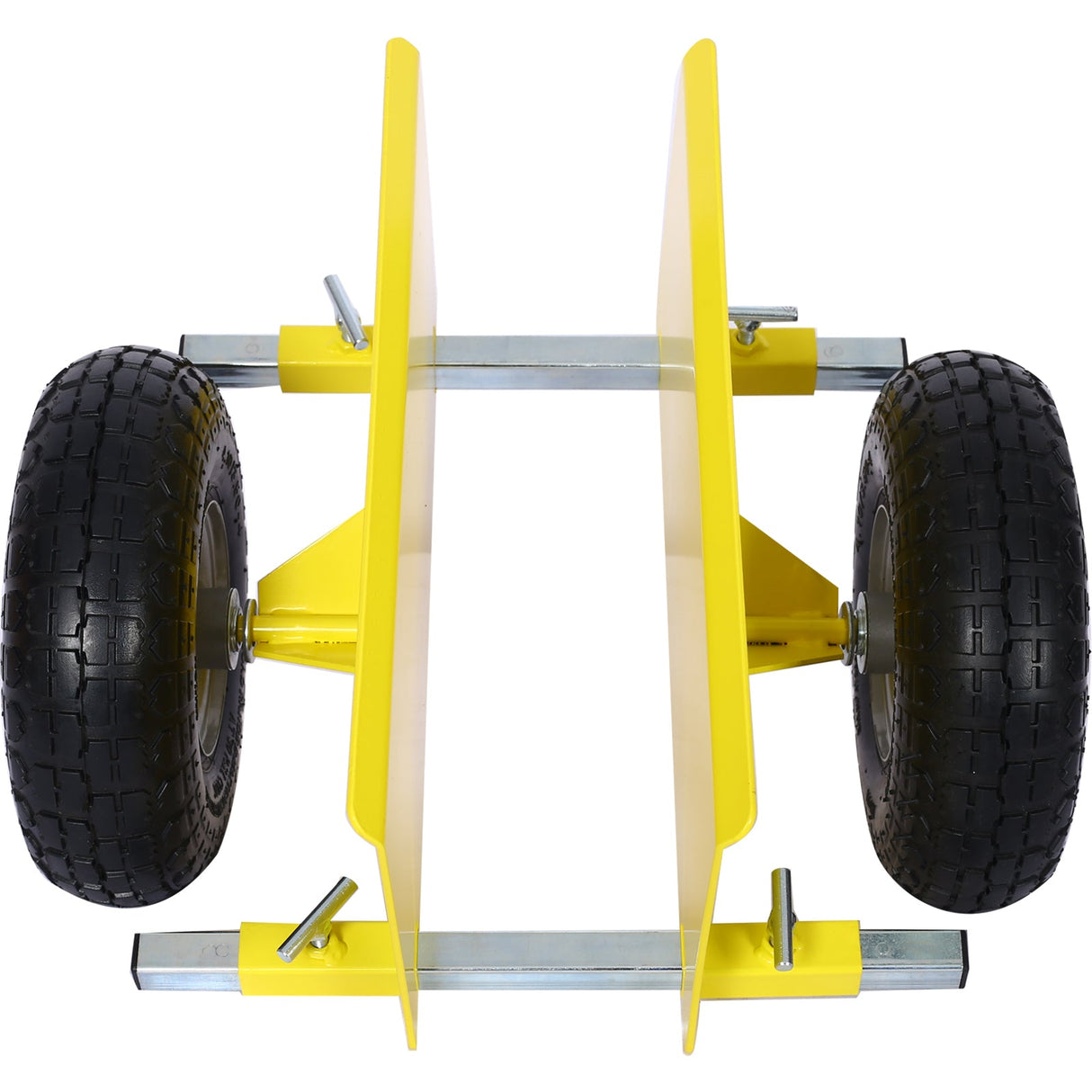 600lb Panel Dolly 10in. Pneumatic Wheels Yellow - Fab Heavy Parts