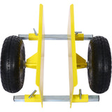 600lb Panel Dolly 10in. Pneumatic Wheels Yellow - Fab Heavy Parts