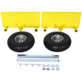 600lb Panel Dolly 10in. Pneumatic Wheels Yellow - Fab Heavy Parts