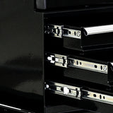 300 Lbs Capacity Heavy Duty Rolling Bench with 360 Degree Swivel Wheels--Black