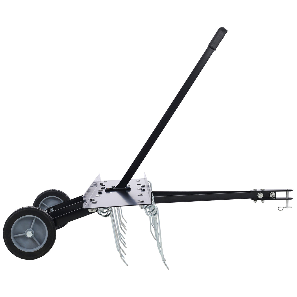 40-Inch Lawn Sweeper Tow Behind Dethatcher--Black