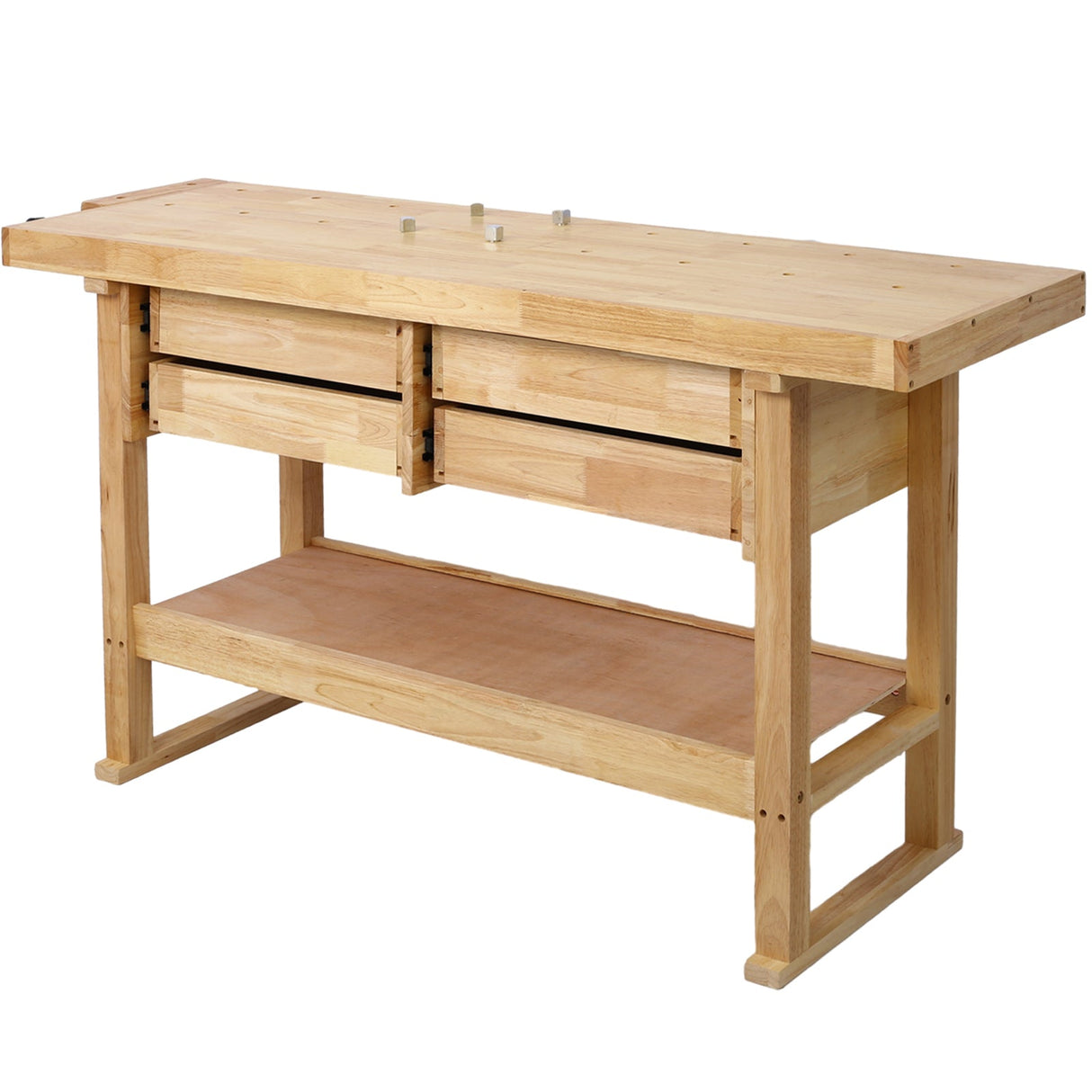 60inch Workbench with 4 Drawers Wooden Workbench for Garage Workshop and Home - Fab Heavy Parts
