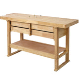 60inch Workbench with 4 Drawers Wooden Workbench for Garage Workshop and Home - Fab Heavy Parts