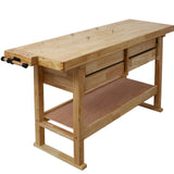 60inch Workbench with 4 Drawers Wooden Workbench for Garage Workshop and Home - Fab Heavy Parts