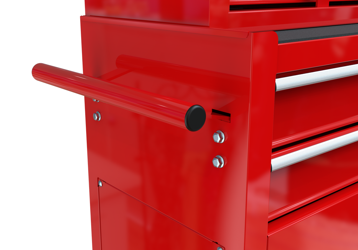8-Drawer Tool Storage Cabinet High Capacity Rolling Chest with Wheels and Drawers Red