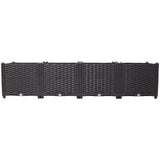 63" L X 15.7" D X 14.7" H Deep Raised Garden Bed Plastic Planter Boxes for Vegetables Flowers Herbs and Succulents Self - Watering Raised - Brown - Fab Heavy Parts