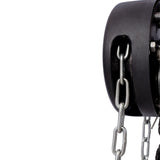 Chain Hoist 2200lbs 1T Capacity 10ft with 2 Heavy Duty Hooks Manual Steel Construction--Black