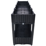 63"x15.7"x27.7" Elevated Planter Garden Box with Drainage Plug Raised Beds for Vegetable/Flower/Herb Outdoor Standing Gardening Kit - Black - Fab Heavy Parts