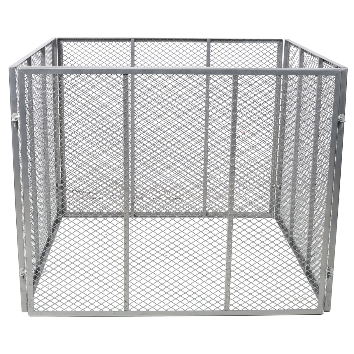 Large Outdoor Compost Bin 172 Gallon Metal Wire Mesh Composter Rust-Proof Coating Square Garden Compost Bin
