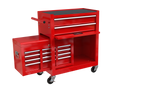 8-Drawer Tool Storage Cabinet High Capacity Rolling Chest with Wheels and Drawers Red