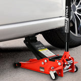 6600 Lbs Hydraulic Low Profile and Steel Racing Floor Jack with Dual Piston Quick Lift Pump Lifting Range 3.3" - 18.5" - Fab Heavy Parts