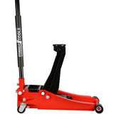 6600 Lbs Hydraulic Low Profile and Steel Racing Floor Jack with Dual Piston Quick Lift Pump Lifting Range 3.3" - 18.5" - Fab Heavy Parts
