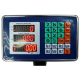 660lbs Weight Computing Digital Scale Floor Platform 0.1 lbs Accuracy with LB/KG Tare Price Calculator - Black - Fab Heavy Parts