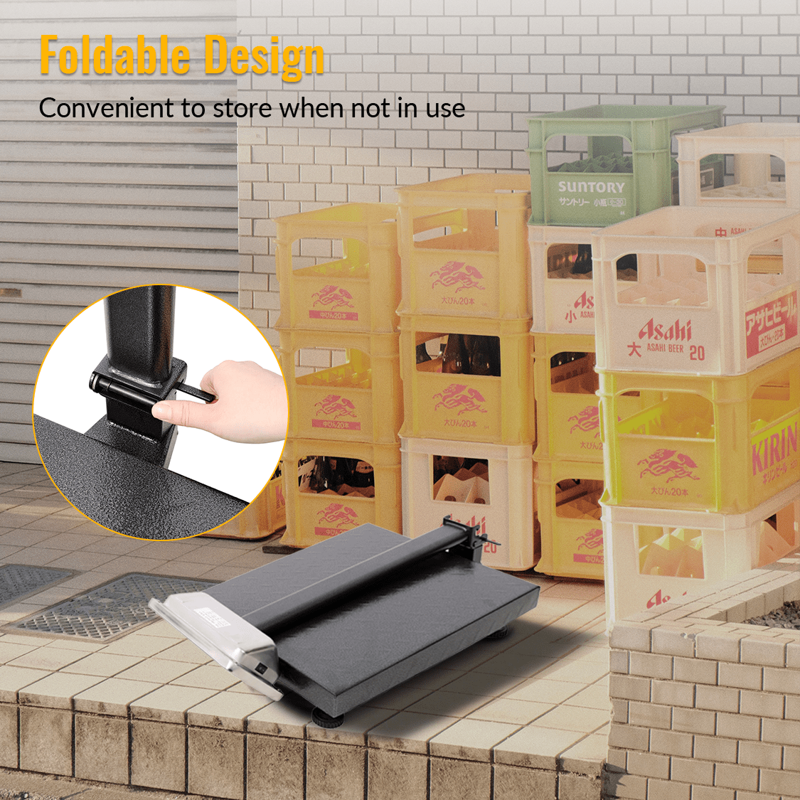 660lbs Weight Computing Digital Scale Floor Platform 0.1 lbs Accuracy with LB/KG Tare Price Calculator - Black - Fab Heavy Parts