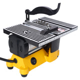 4" 90W Mini Table Saw Top Cut Off Miter Multifunctional Desktop w/ 3 Blades