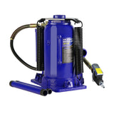 20 Ton Pneumatic Air Hydraulic Bottle Jack with Manual Hand Pump--Blue