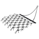 5FTX4.5FT Heavy-Duty Steel Drag Harrow Field Leveling Chain Rake for ATV UTV Compact Utility Tractor