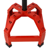 Pneumatic 360 Degree Swivel Stool Creeper Seat Heavy Duty 300 lbs Capacity--Red