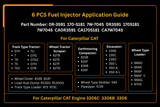 6 PCS Fuel Injector 0R-3591 0R3591 Fits for Caterpillar CAT Engine 3306 3306B 3306C Excavator 235B 235C 235D 350 L