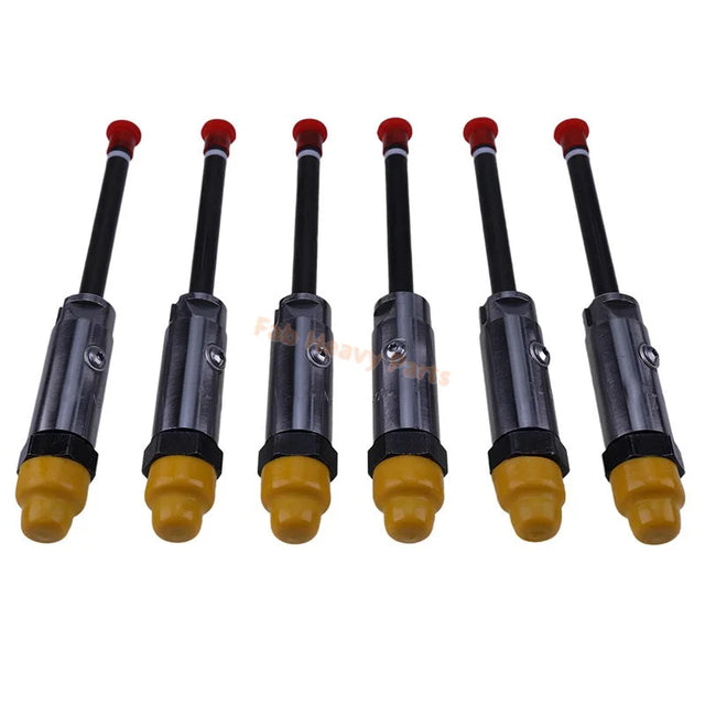 6 PCS Fuel Injector 0R-3418 Fits for Caterpillar CAT Engine 3304 3304B 3306 3306B Excavator 215 219 225 229 235 E240 E300