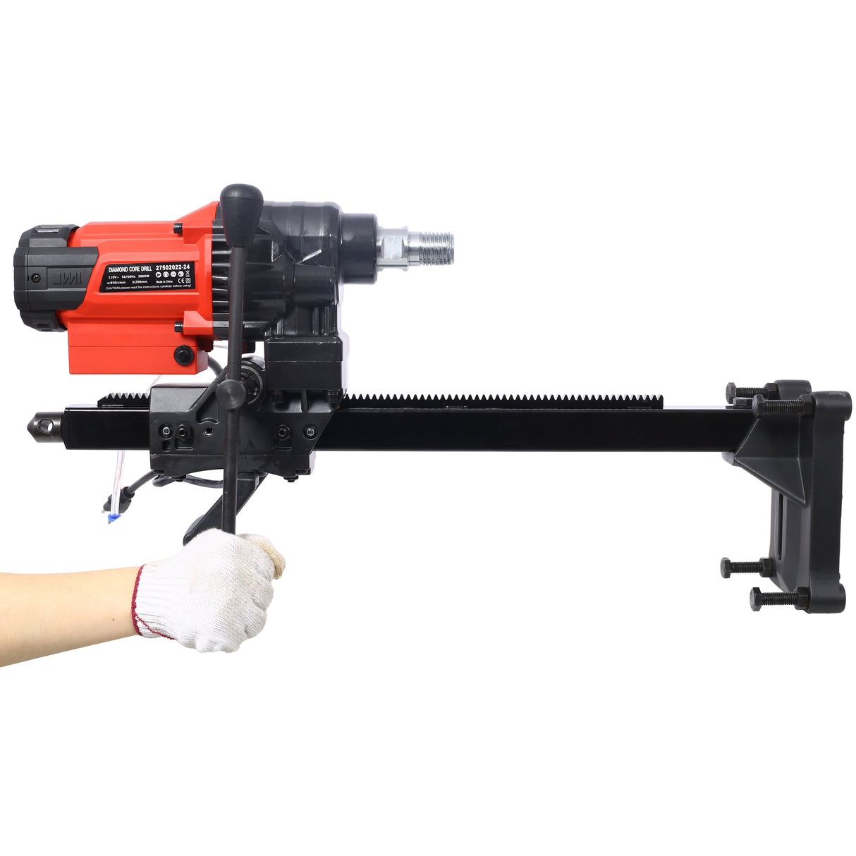 Máquina de perforación de núcleo de diamante 8 pulgadas Rig de perforación de núcleo de concreto húmedo y seco con velocidad de 750 rpm 3000W