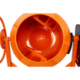 Cement Mixer 5 Cu. Ft Electric Concrete Machine 650W AC Motor Portable Power