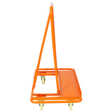 Heavy Duty Drywall Sheet Cart & Panel Dolly 1600lbs Load Capacity Casters with Brake--Orange