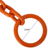 6ft Log Grubber Tugger Chain - Orange - Fab Heavy Parts