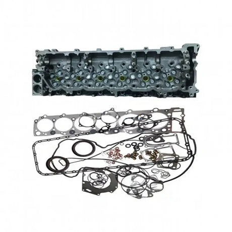 6HK1 Engine Complete Cylinder Head With Full Gasket Set 02/801788 02/801200 for JCB Excavator JS290 JS330 JS360 - Fab Heavy Parts