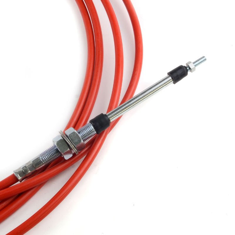 6M, 236" Throttle Cable with Control Handle Fits for CASE Volvo Fits Komatsu JCB CAT JD - Fab Heavy Parts