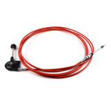 6M, 236" Throttle Cable with Control Handle Fits for CASE Volvo Fits Komatsu JCB CAT JD - Fab Heavy Parts