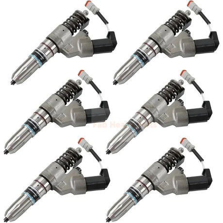6PCS Diesel Fuel Injector 3411756 3411756PX 3411756RX Fits for Cummins ISM M11 ISM11 QSM11 Engine for Kenworth C500 K100E T600A T800 W900 for Freightliner FLC112 FLD112 FLD120 FLL086 for International 5070 9800 - Fab Heavy Parts