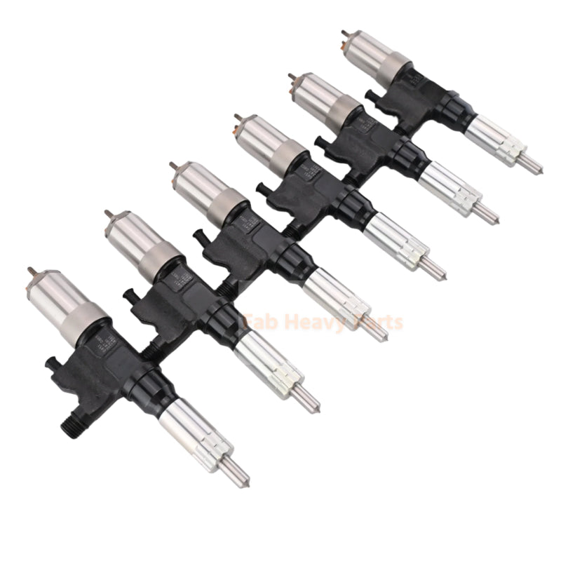 6pcs Inyector de combustible 095000-0451 se adapta al motor Isuzu 4HK1 6HK1 Truck FTR