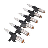 6PCS Fuel Injector 095000 - 0451 Fits for Isuzu Engine 4HK1 6HK1 Truck FTR - Fab Heavy Parts