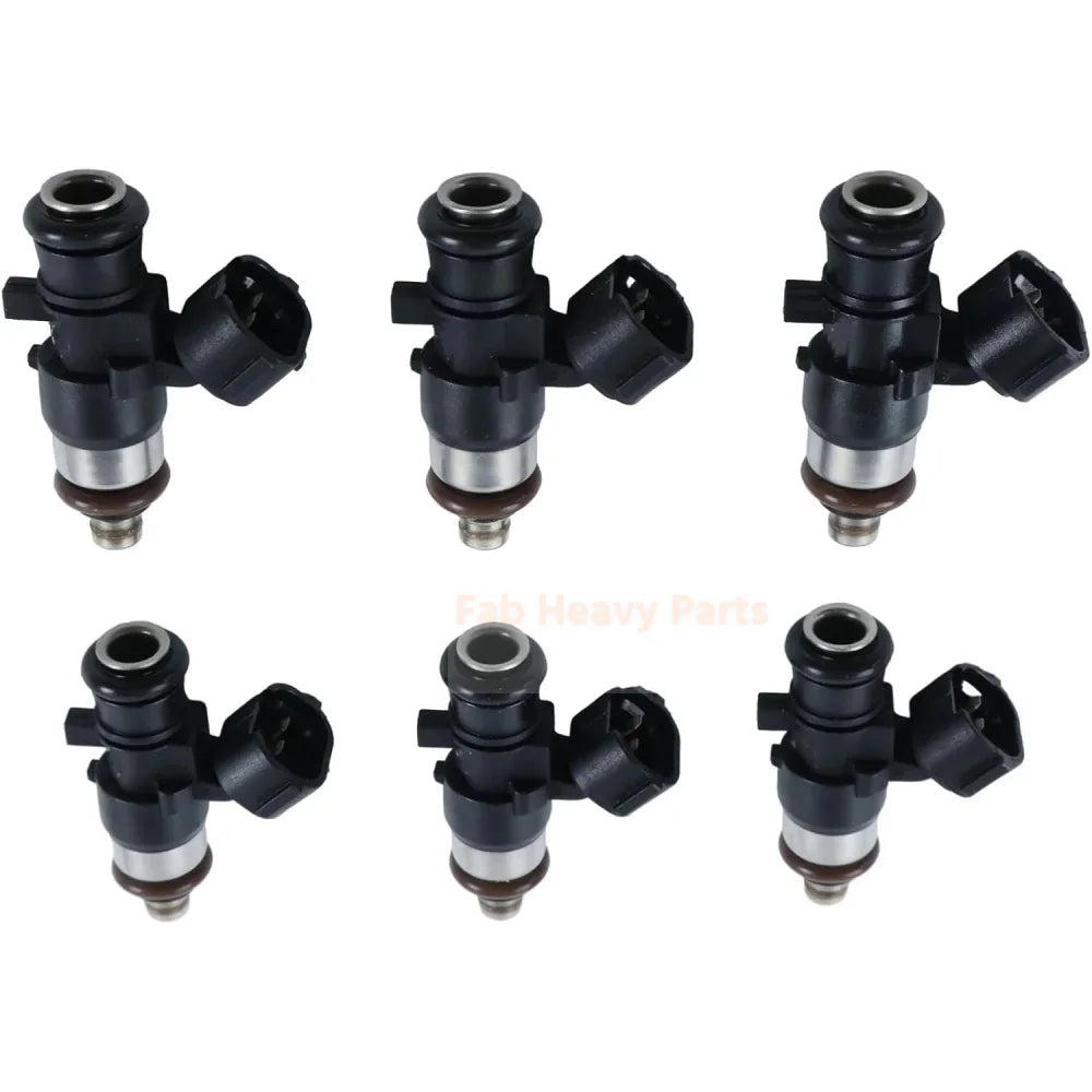 6PCS Fuel Injector 6AW-13761-00-00 Fits for Yamaha Outboard 200HP 225HP 250HP 300HP