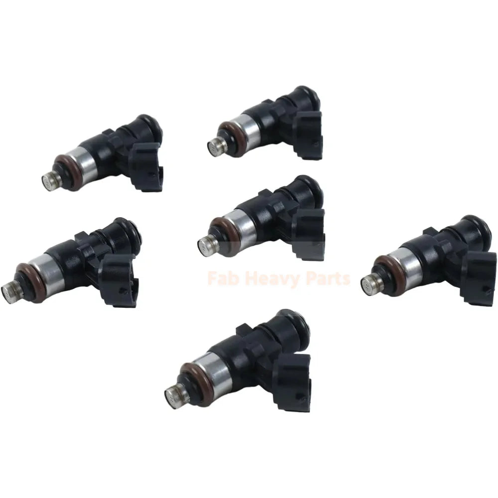 6PCS Fuel Injector 6AW-13761-00-00 Fits for Yamaha Outboard 200HP 225HP 250HP 300HP