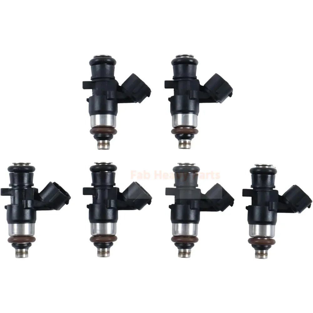 6PCS Fuel Injector 6AW - 13761 - 00 - 00 Fits for Yamaha Outboard 200HP 225HP 250HP 300HP - Fab Heavy Parts