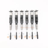 6PCS Fuel Injector RE516540 RE507860 095050 - 5050 Fits for John Deere 6068 6081 6090 - Fab Heavy Parts