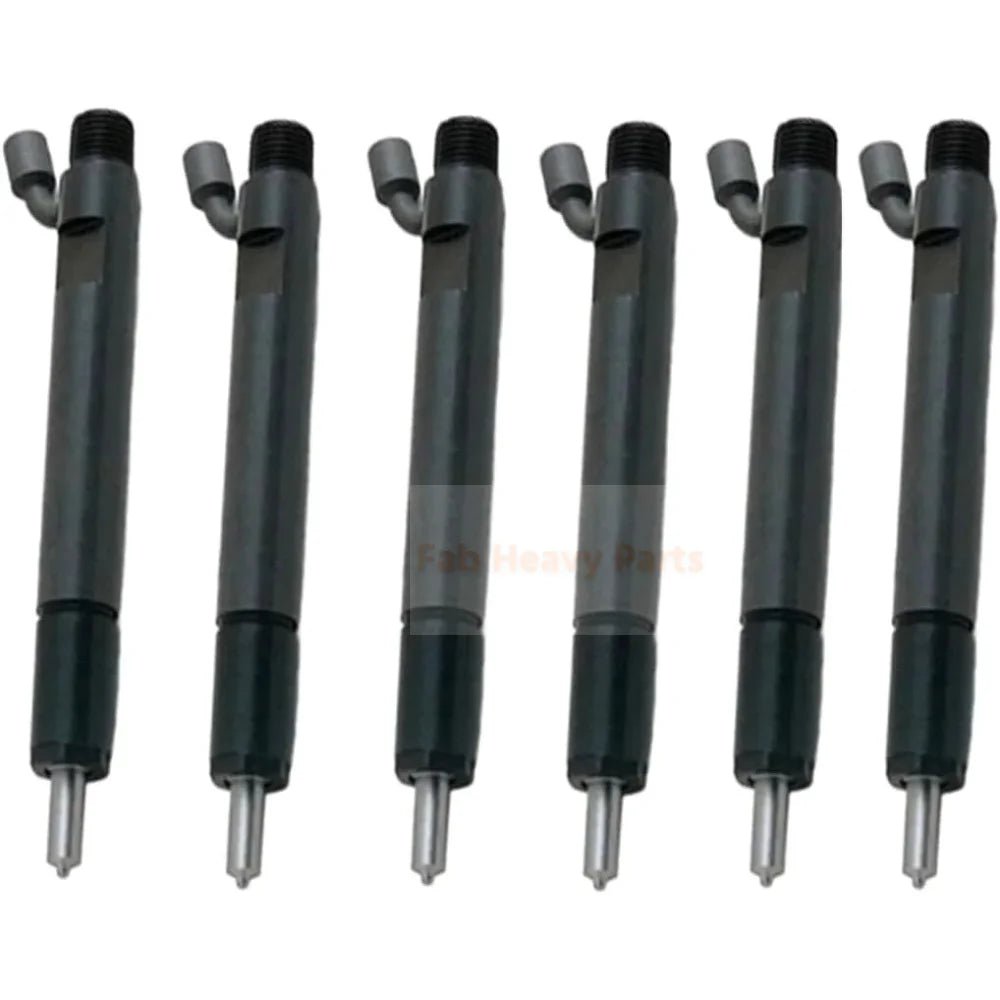 6Pcs Fuel Injectors 6742-11-3100 6743-12-3330 Fits for Komatsu SA6D114E Engine D61EX-15 D61PX-15 - Fab Heavy Parts
